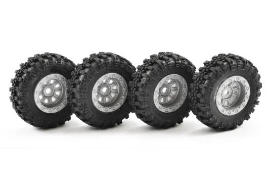 FTX Outback Mini Swamper Tire + Wheel Set - Grey (4Pc) — image 2 of 4