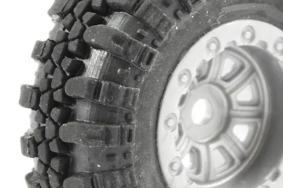FTX Outback Mini Swamper Tire + Wheel Set - Grey (4Pc) — image 3 of 4