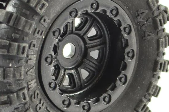 FTX Outback Mini Wheel Set - Black (4Pc) &mdash; image 2 of 3