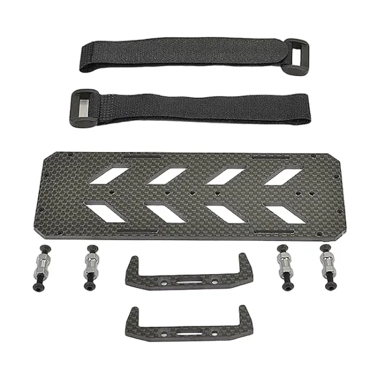 FTX Fury X Carbon Fibre Battery Tray + Velcro Straps — image 1 of 4
