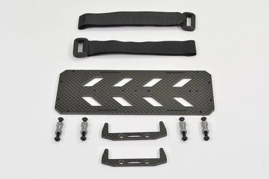 FTX Fury X Carbon Fibre Battery Tray + Velcro Straps — image 2 of 3