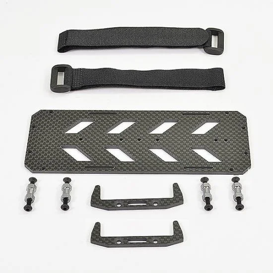 FTX Fury X Carbon Fibre Battery Tray + Velcro Straps — image 1 of 3