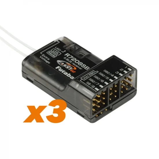 Futaba T16IZ Transmitter with 3x R7008SB Receivers &mdash; image 7 of 8