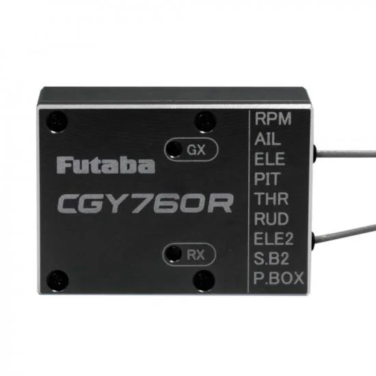 Futaba CGY760R-GPB1 3-Axis Helicopter Gyro, T-FHSS/FASSTest Rx and Governor with Programmer &mdash; image 5 of 8