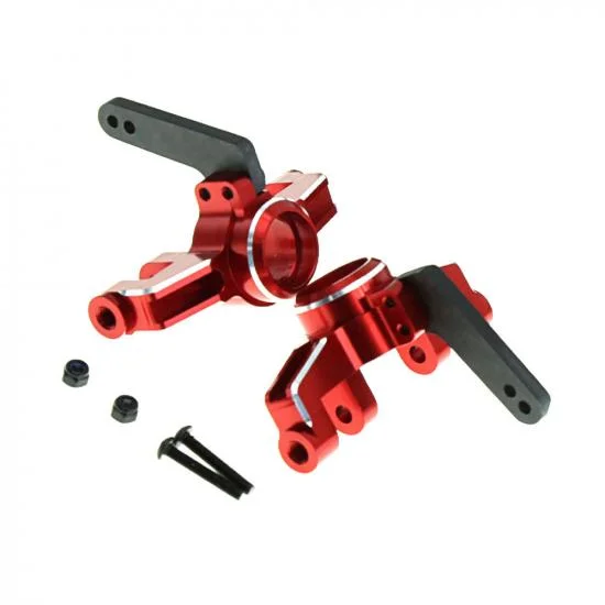 Front Steering Knuckles - Red Aluminium - 4S / Kraton — image 1 of 2