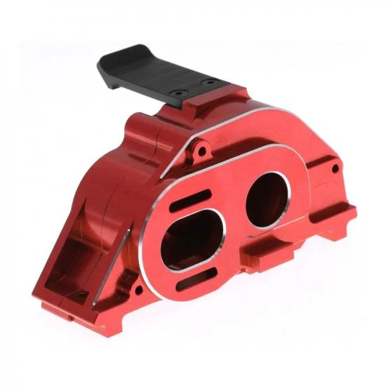 Motor Mount And Gearbox Case - Red Aluminium - 4S — image 1 of 6