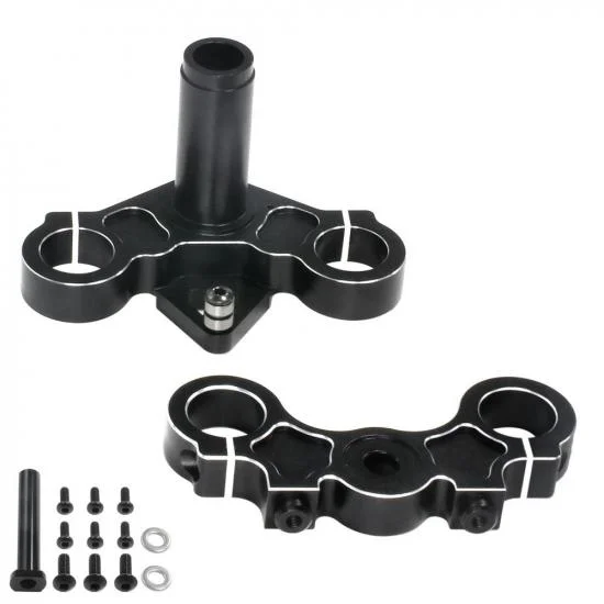 Aluminium Triple Clamp Set - Promoto - Black — image 1 of 8