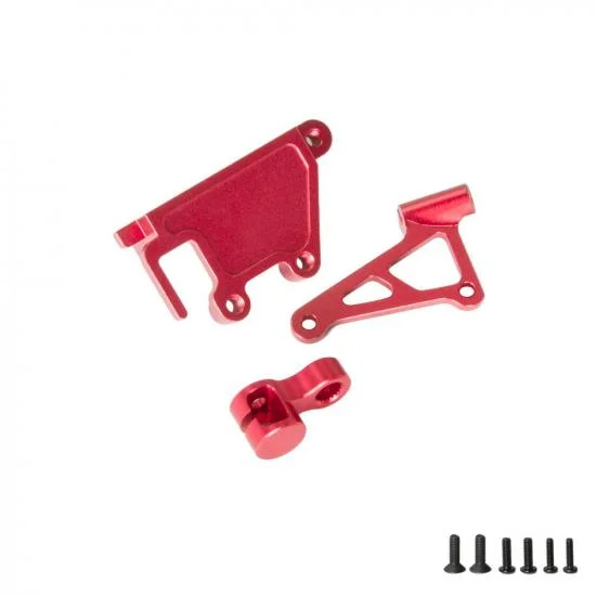 Aluminium Servo Mount Set - Promoto - Red — image 1 of 7