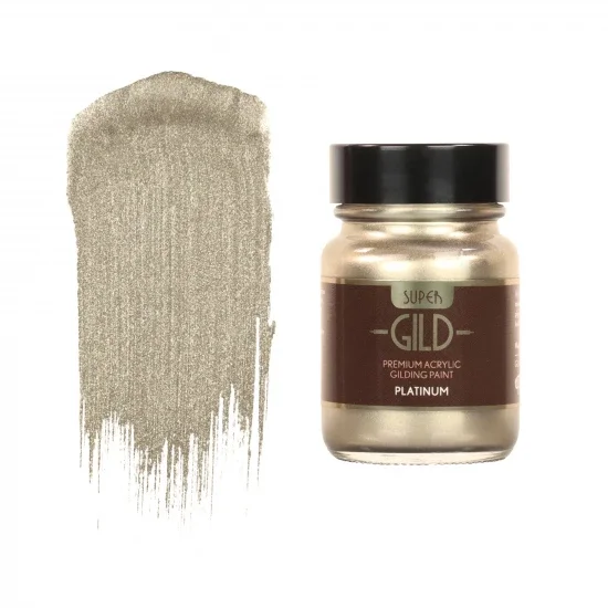 Guild Lane Super GILD Acrylic Gilding Enamel Paint, Platinum (30ml) &mdash; image 2 of 18