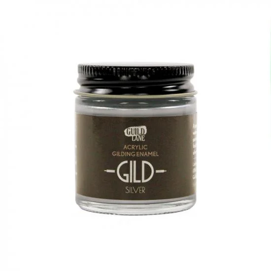 Guild Lane GILD Acrylic Gilding Enamel Paint, Silver (30ml Jar) — image 2 of 14
