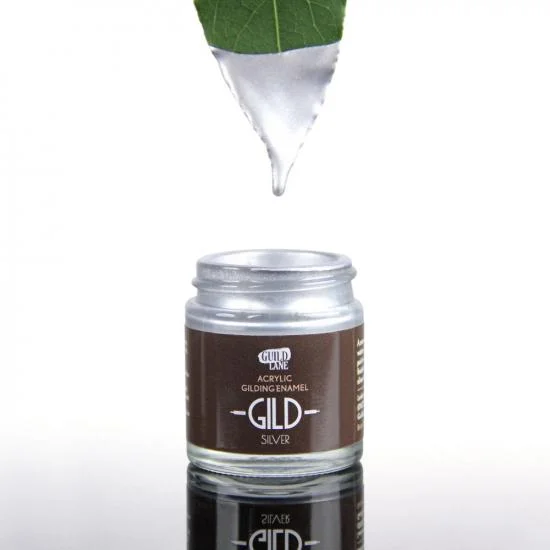 Guild Lane GILD Acrylic Gilding Enamel Paint, Silver (30ml Jar) — image 13 of 14