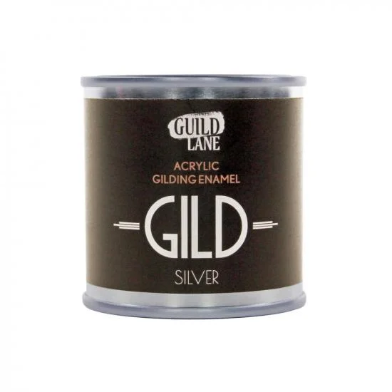 Guild Lane GILD Acrylic Gilding Enamel Paint, Silver (125ml Tin) — image 2 of 14