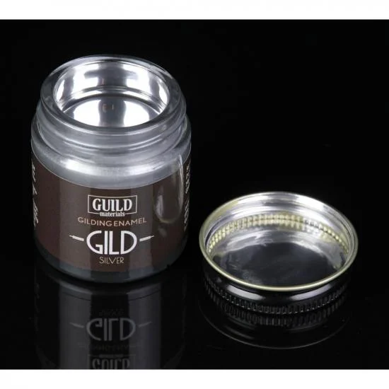 Guild Materials GILD Gilding Enamel Paint, Silver (30ml Jar) — image 2 of 4