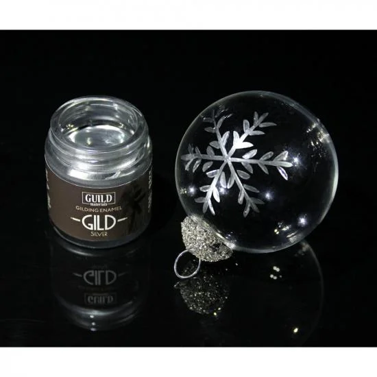 Guild Materials GILD Gilding Enamel Paint, Silver (30ml Jar) — image 3 of 4