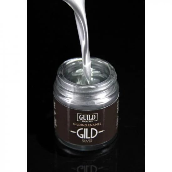 Guild Materials GILD Gilding Enamel Paint, Silver (30ml Jar) — image 4 of 4