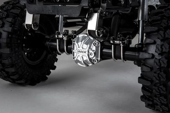 GMade 3D Machined Differential Cover (Silver) Gs01 Axle &mdash; image 3 of 4