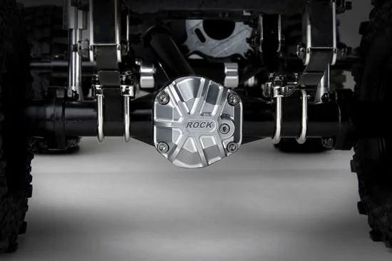 GMade 3D Machined Differential Cover (Silver) Gs01 Axle &mdash; image 4 of 4