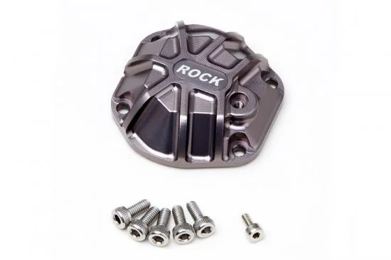 GMade 3D Machined Differential Cover (Ti. Grey) Gs01 Axle &mdash; image 2 of 4