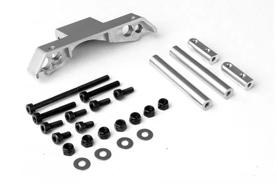 GMade Gs01 Front Axle Truss Upper Link Mount (Silver) — image 2 of 4