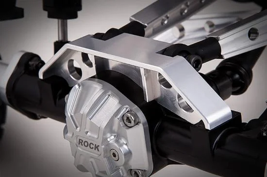 GMade Gs01 Rear Axle Truss Upper Link Mount (Silver) &mdash; image 3 of 4