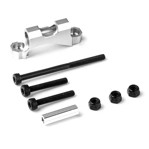 GMade Rear Upper Link Mount (Silver) For Gs01 Axle