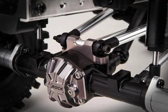 GMade Rear Upper Link Mount (Titanium Grey) For Gs01 Axle &mdash; image 3 of 3