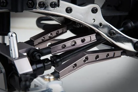 GMade Gs01 Machined M3 44mm Upper Link (Titanium Grey) (2) &mdash; image 3 of 3