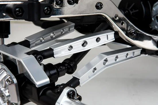 GMade Gs01 Machined M3 78mm Bent Lower Link (Silver) (2) &mdash; image 3 of 4