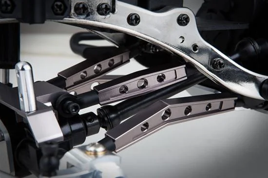 GMade Gs01 Machined M3 78mm Bent Lower Link (Ti. Grey) (2) — image 3 of 4