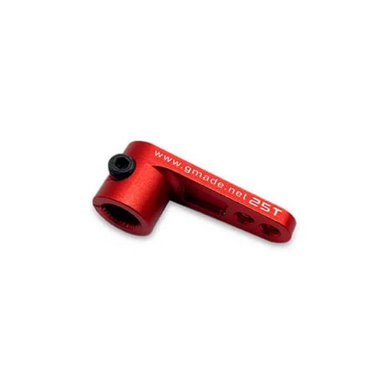 GMade Aluminium Offset Clamping Servo Arm (Red) (25T) — image 3 of 4
