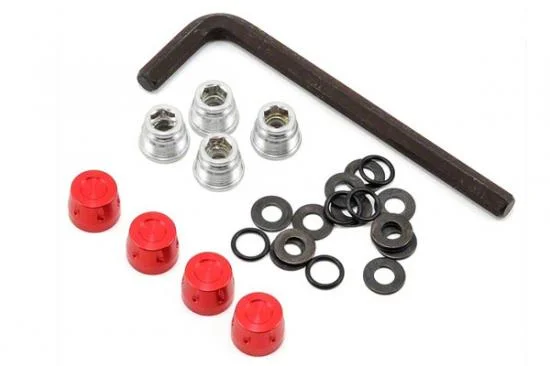 GMade 1.9 Rh01 Wheel Hubs (Red) (4) — image 2 of 3