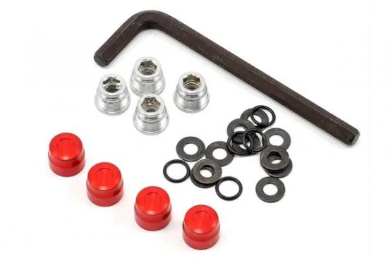 GMade 1.9 Rh02 Wheel Hubs (Red) (4) — image 2 of 3