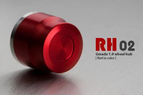 GMade 1.9 Rh02 Wheel Hubs (Red) (4) — image 3 of 3