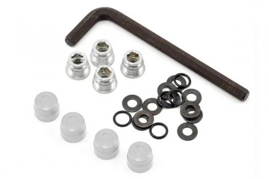 GMade 1.9 Rh02 Wheel Hubs (Silver) (4) — image 2 of 2