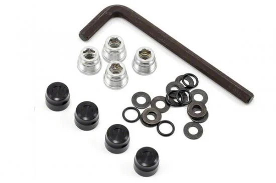 GMade 1.9 Rh02 Wheel Hubs (Black) (4) — image 2 of 3