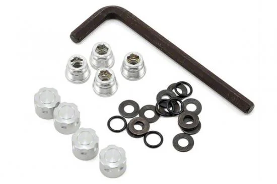 GMade 1.9 Rh03 Wheel Hubs (Silver) (4) — image 2 of 3