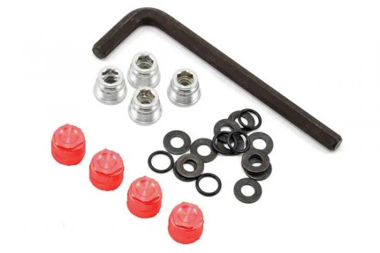 GMade 1.9 Rh04 Wheel Hubs (Red) (4) — image 2 of 3