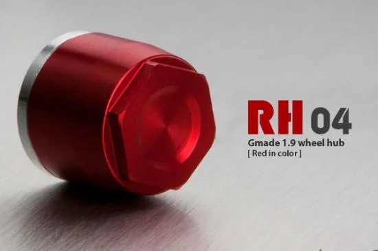 GMade 1.9 Rh04 Wheel Hubs (Red) (4) — image 3 of 3
