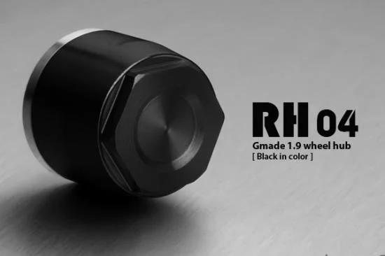 GMade 1.9 Rh04 Wheel Hubs (Black) (4) — image 3 of 3