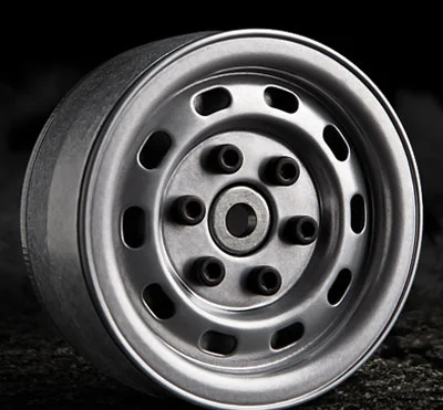 GMade 1.9 SR02 Beadlock Wheels (Semi Gloss Silver) (2) — image 1 of 5