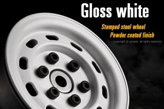 GMade 1.9 SR02 Beadlock Wheels (Gloss White) (2) — image 2 of 5