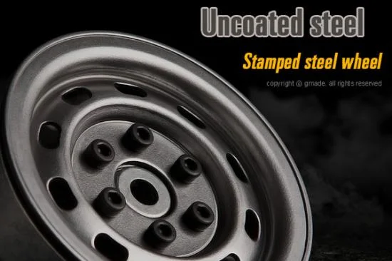 GMade 1.9 SR02 Beadlock Wheels (Uncoated Steel) (2) — image 2 of 5