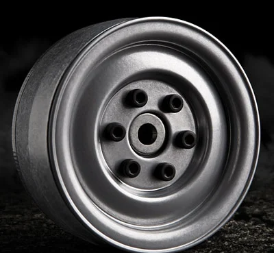 GMade 1.9 SR03 Beadlock Wheels (Semigloss Silver) (2)