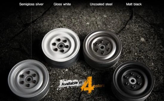 GMade 1.9 SR03 Beadlock Wheels (Gloss White) (2) — image 3 of 5