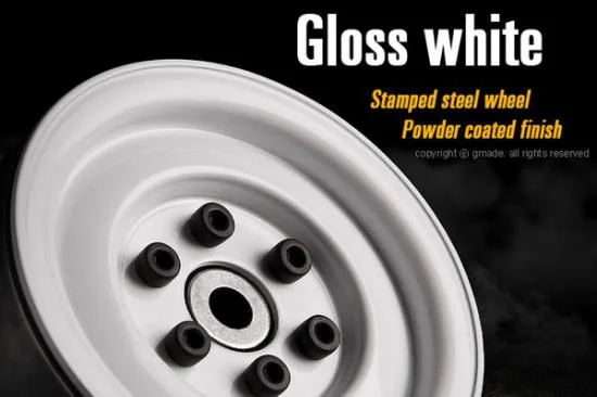 GMade 1.9 SR03 Beadlock Wheels (Gloss White) (2) — image 2 of 5