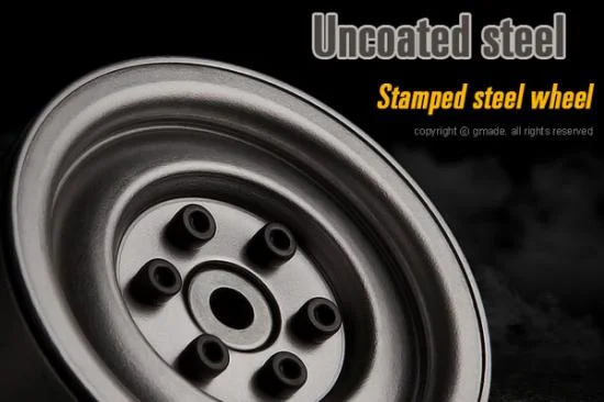 GMade 1.9 SR03 Beadlock Wheels (Uncoated Steel) (2) — image 2 of 5
