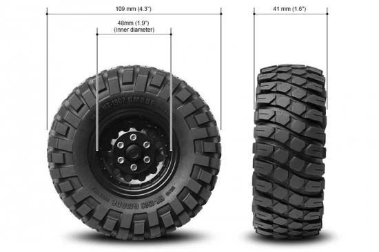 GMade MT1902 1.9 Inch Off Road Tyres (2) — image 3 of 4