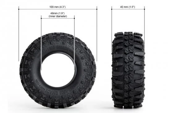 GMade 1.9 MT 1903 Off-Road Tyres (2) &mdash; image 4 of 6