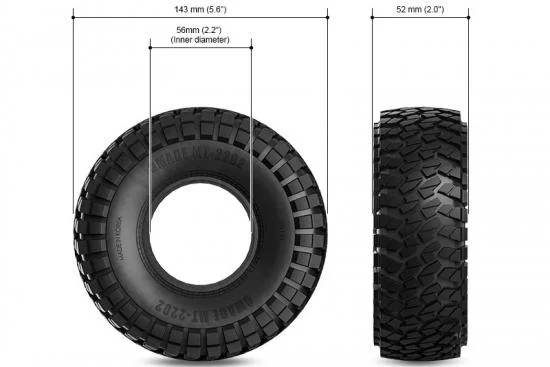 GMade 2.2 MT 2202 Off-Road Tyres (2) — image 4 of 7