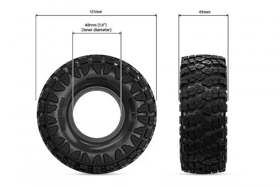 GMade 1.9 MT 1905 Off-Road Tyres (2) — image 3 of 6